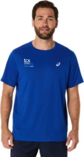 SM26 ASICS SILVER SS TOP, Asics Blue 1