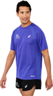SM26 ASICS ROAD SHORT SLEEVED TOP, Image 3 of 5