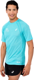 SM26 ASICS ROAD SHORT SLEEVED TOP, Image 3 of 7
