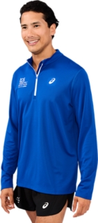 SM26 ASICS ICON 1/2 ZIP, Asics Blue 3