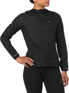 Women's PACKABLE JACKET Performance Black | Jassen ASICS Outlet