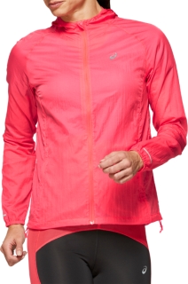 veste asics femme rouge