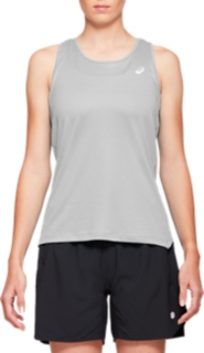 WOMEN'S SILVER TANK | Mid Grey | Sleeveless Shirts | ASICS