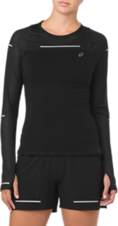 Lite-Show Long Sleeve | | Shirts Black ASICS Long Performance Sleeve 