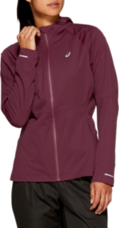 asics accelerate women's running jacket