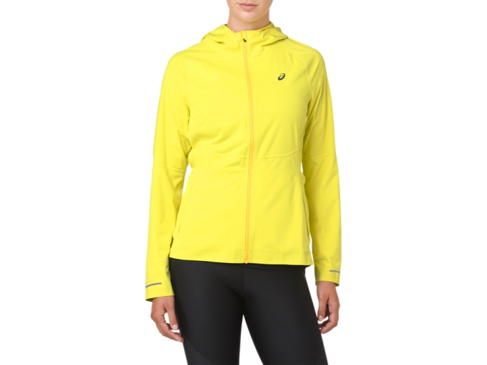 Women s Accelerate Jacket Lemon Spark Jackets Outerwear ASICS