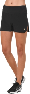 Women's METARUN SPLIT SHORT | PERFORMANCE BLACK | Shorts | ASICS Outlet