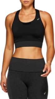 Cooling Seamless Bra, Performance Black, Sports Bras