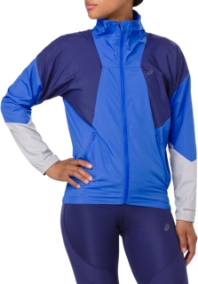 veste asics femme bleu