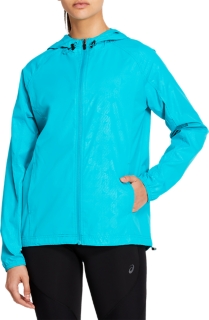 asics packable rain jacket