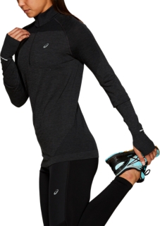 SEAMLESS LS 1/2 ZIP TOP, Image 3 of 7