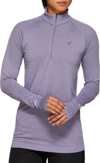 SEAMLESS LS 1/2 ZIP TOP, Image 1 of 6