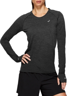 Seamless Long Sleeve Texture, Performance Black