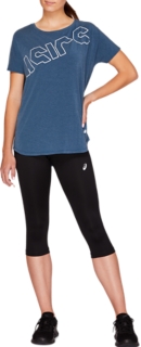 Women's SPORT RUN KNEE TIGHT, Performance Black