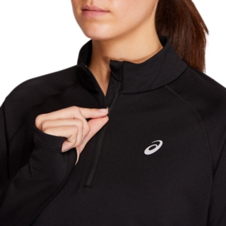 WINTER 1 2 ZIP TOP Women Performance Black Women s Long Sleeve Shirts ASICS Outlet SE