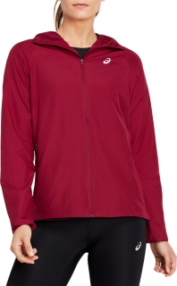 run hood jacket asics