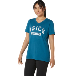 WOMEN'S SHORT SLEEVE EST 1977 V-NECK TEE, Image 3 of 6