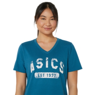 WOMEN'S SHORT SLEEVE EST 1977 V-NECK TEE, Image 4 of 6