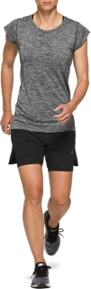 WOMEN'S ROAD 2-N-1 5.5IN SHORT, Performance Black, Shorts & Pants