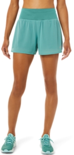 WOMEN'S VENTILATE 2-N-1 3.5IN SHORT | Sage/Performance Black | Shorts &  Pants | ASICS