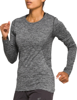 WOMEN'S RACE SEAMLESS LONG SLEEVE, Performance Black