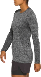 WOMEN'S RACE SEAMLESS LONG SLEEVE, Performance Black