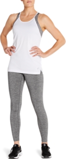 W THERMOPOLIS TIGHT, Dark Grey Heather/Black, Tights & Leggings