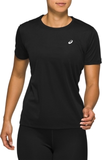 Women's KATAKANA SHORT SLEEVED TOP | Performance Black | Short