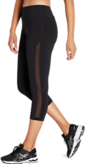 Jason Capri Leggings Sporty Waistband Control with Mesh 4L602CAPC-N