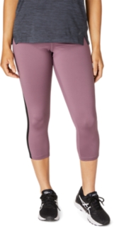 Under Armour HeatGear Compression Crop Leggings Pink Printed Mesh