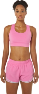 ASICS Women's W PR LYTE BRA, Dragon Fruit/Peacoat Sports Bras ASICS