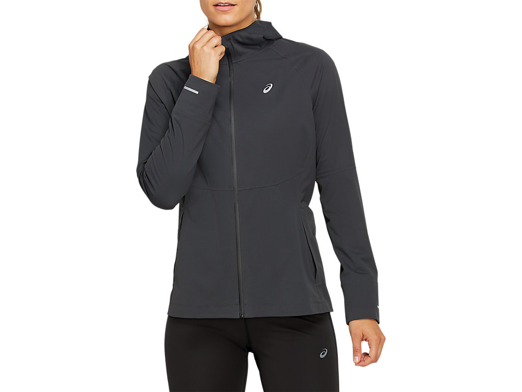 WOMEN'S ACCELERATE JACKET | Graphite Grey | Jackets & Outerwear | ASICS