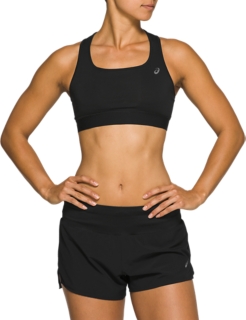 Women's METARUN BRA, Performance Black, Sports Bras