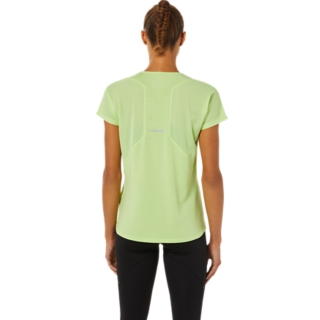 WOMEN'S V-NECK SHORT SLEEVE TOP | Lime Green | T-Shirts & Tops | ASICS