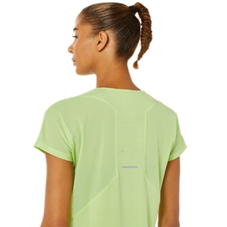 WOMEN'S V-NECK SHORT SLEEVE TOP | Lime Green | T-Shirts & Tops | ASICS