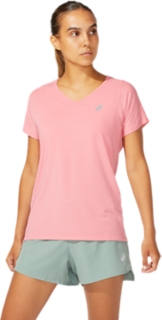 WOMEN'S V-NECK SHORT SLEEVE TOP