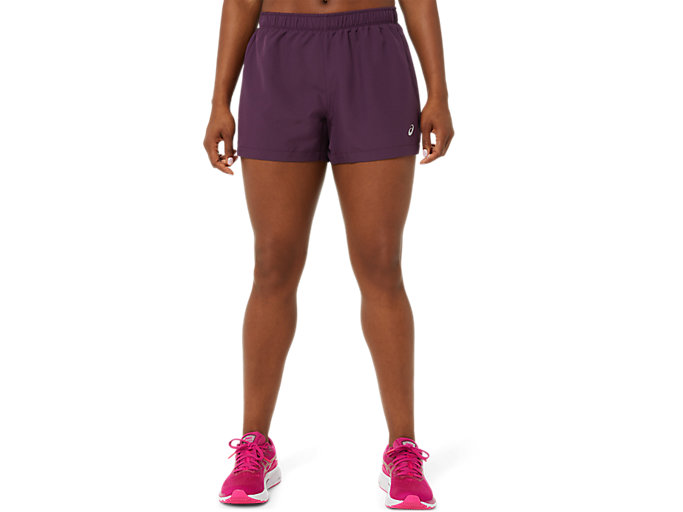 Image 1 of 6 of Women's Deep Plum/Fuchsia Red ICON 4IN SHORT Shorts voor dames