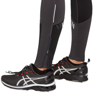 Asics Ladies Lite-Show Running Tight, Graphite Grey/ Mustard Seed