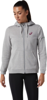 Women s PARIS FULL ZIP HOODIE Mid Grey Heather Sweats