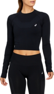 Women's SEAMLESS LS CROP TOP 