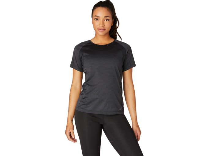 WOMEN'S C110 SHORT SLEEVE PR LYTE TOP, Performance Black, T-Shirts & Tops