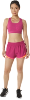 WOMEN'S PR LYTE 2.5IN RUN SHORT, Fuchsia Red/Pink Glo, Shorts & Pants