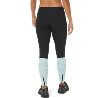 Women's SPORT RFLC TIGHT, Performance Black/ Clear Blue