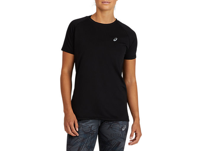 Image 1 of 6 of SPORT RUN TOP color Performance Black
