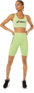 ASICS LOGO BRA LIME GREEN/PERFORMANCE BLACK