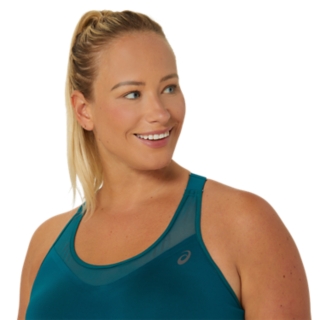 WOMEN'S ACCELERATE BRA, Rich Teal, Sports Bras