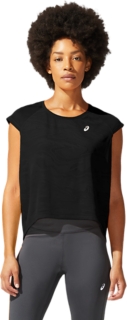 WOMEN'S SF VENTILATE CROP TOP, Performance Black, T-Shirts & Tops