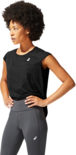 WOMEN'S SF VENTILATE CROP TOP, Performance Black