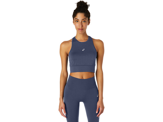 Image 1 of 6 of SEAMLESS TOP color Thunder Blue