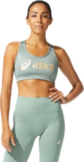 WOMEN'S SAKURA ASICS SPIRAL BRA, Slate Grey, Sports Bras